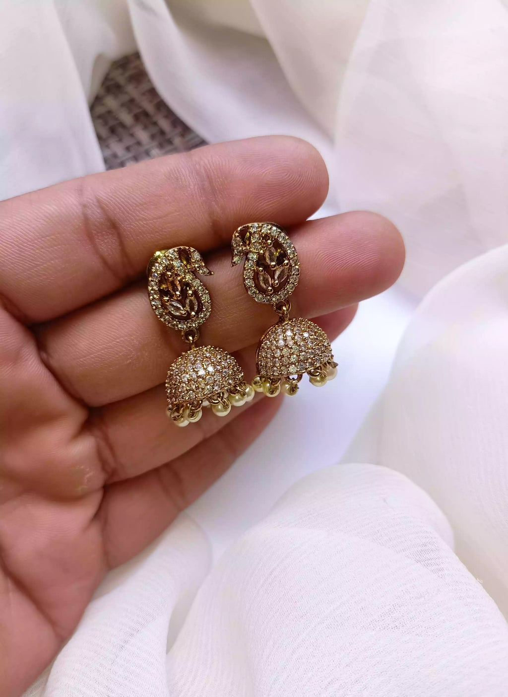 Micro zircon earrings