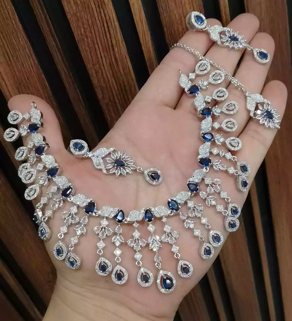American diamond bridal set