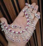 American diamond bridal set
