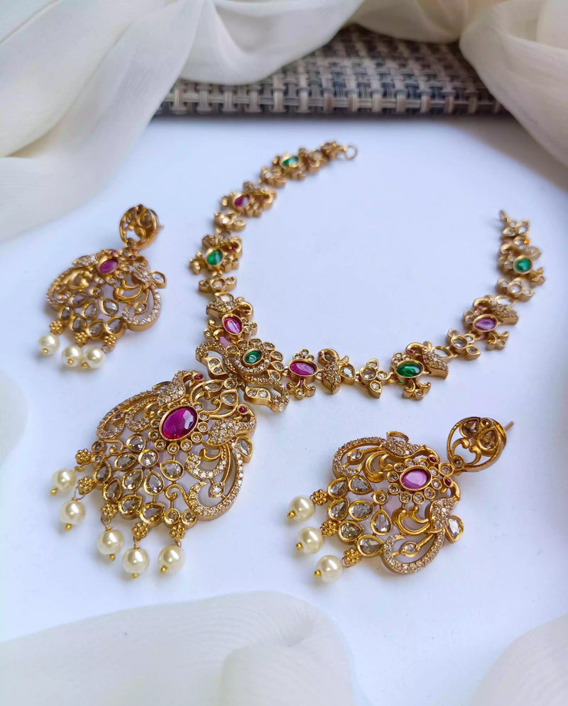 Gold plated south indian set