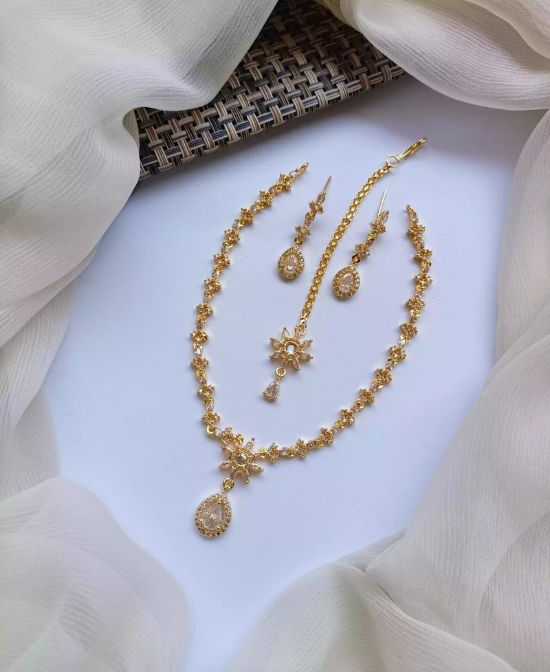American diamond necklace set