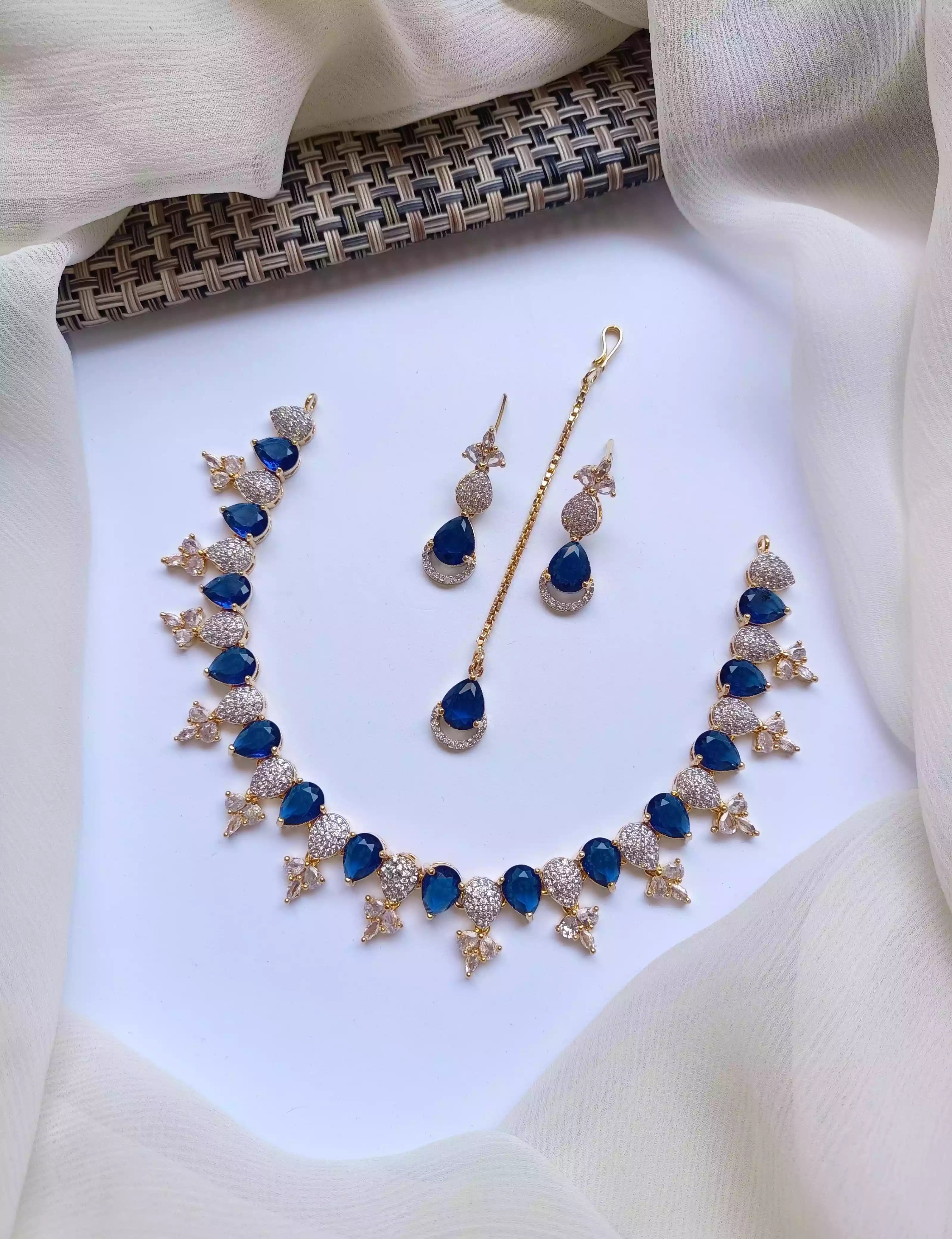 Indian jarao necklace set