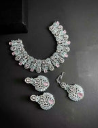 Heavy bridal set with teeka