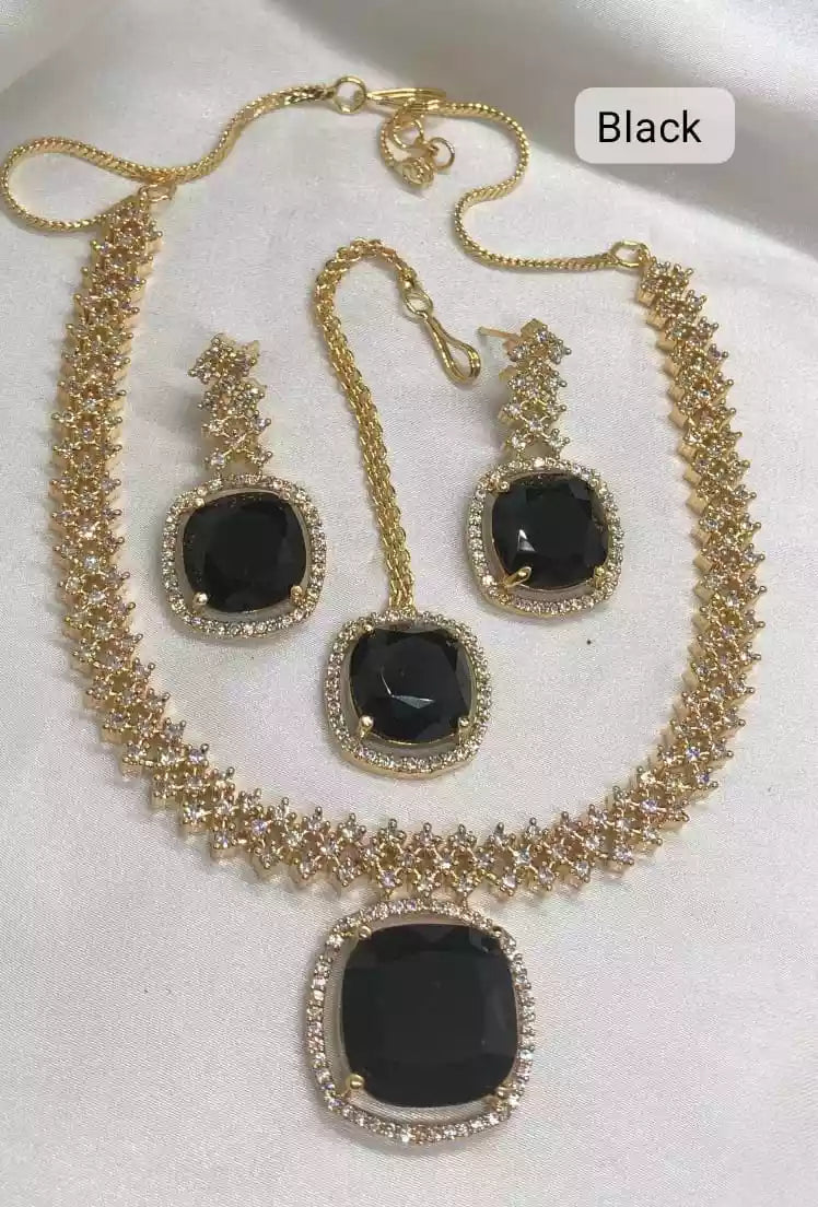 Zircon necklace set