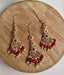 Zircon earrings teeka