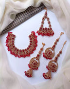 Zircon birdal set with jhumar