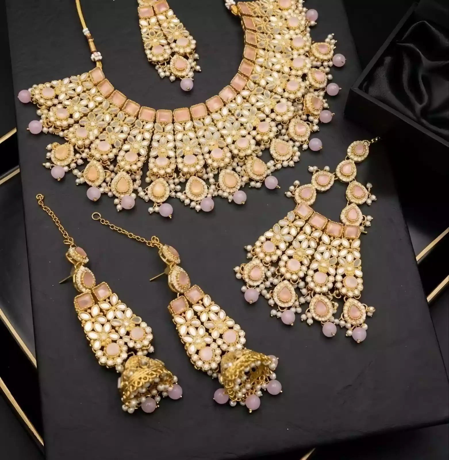 Sheesh kundan bridal set