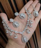 Indian zircon necklace set