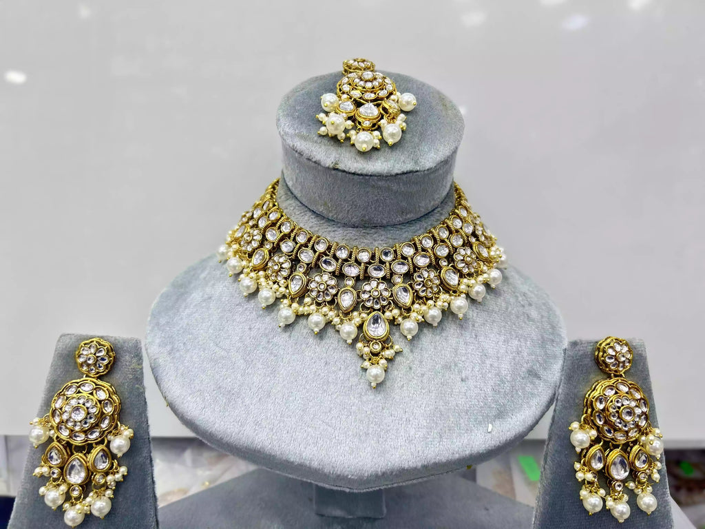 Indian kundan necklace set