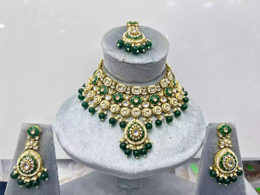 Indian kundan necklace set