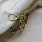 Zircon jarao bangle pair