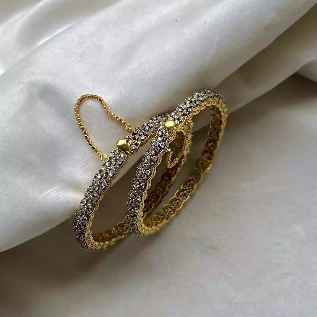 Zircon jarao bangle pair