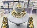 Kundan necklace set with jhumki