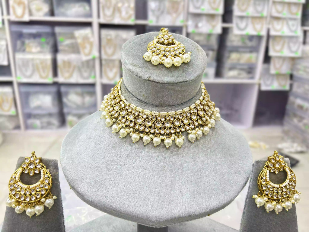 Kundan necklace set
