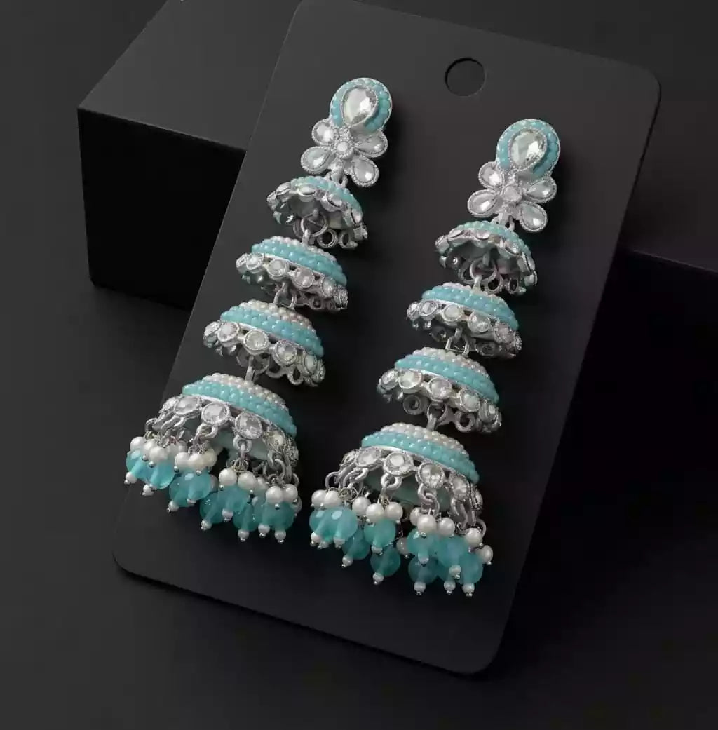 Long jhumki earrings