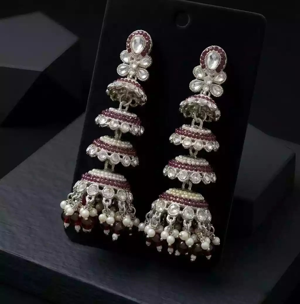 Long jhumki earrings