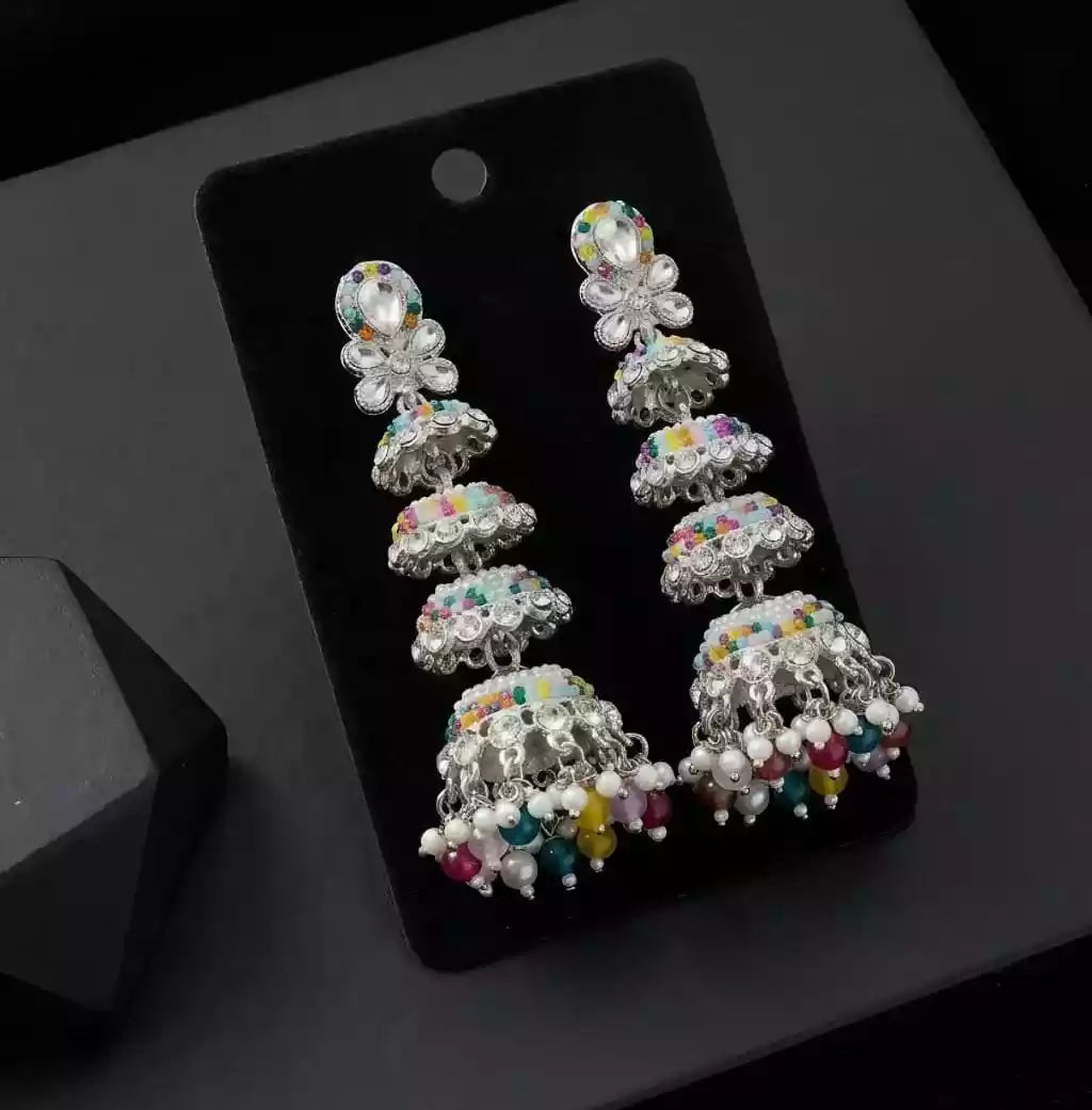 Long jhumki earrings