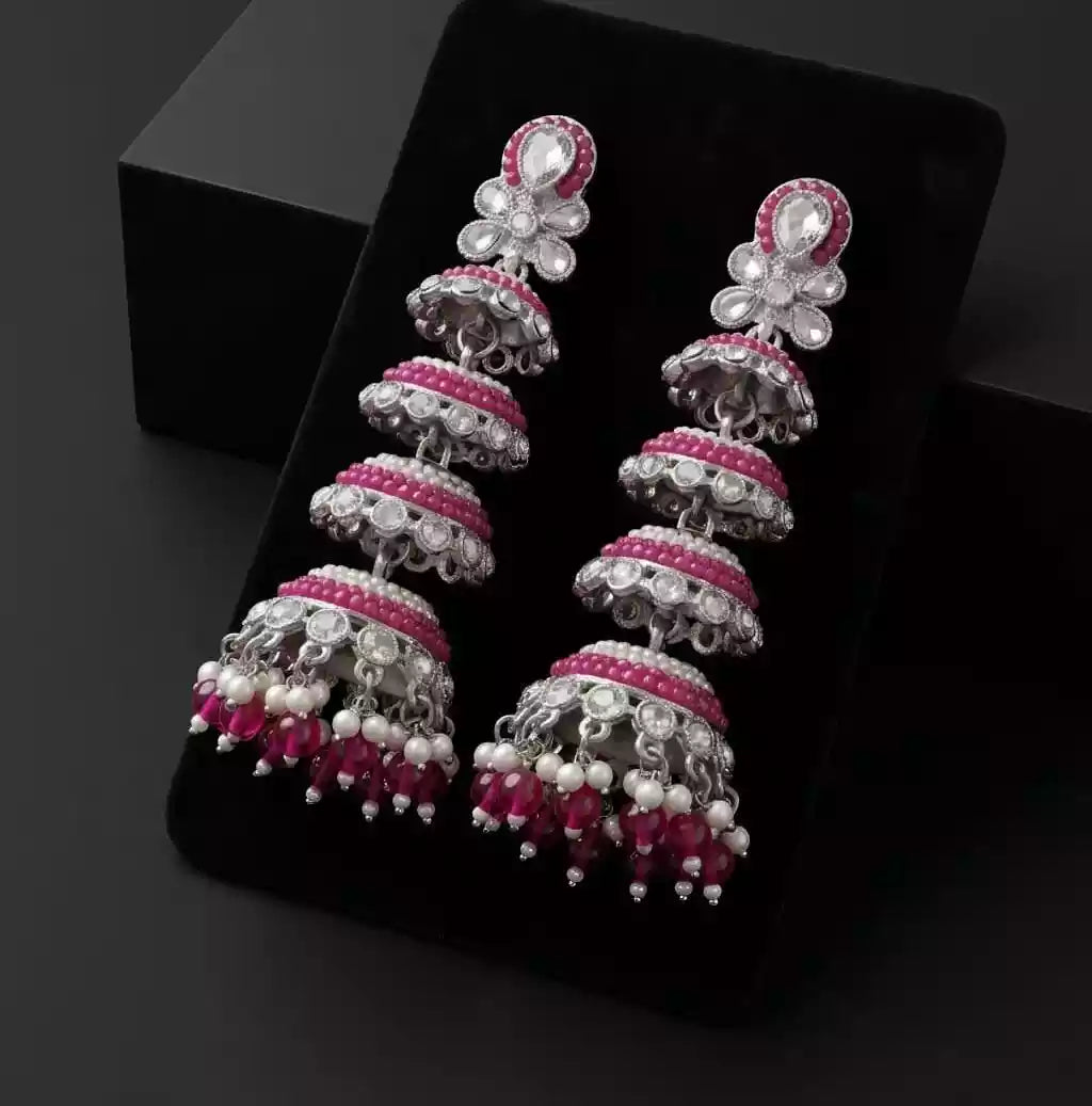 Long jhumki earrings