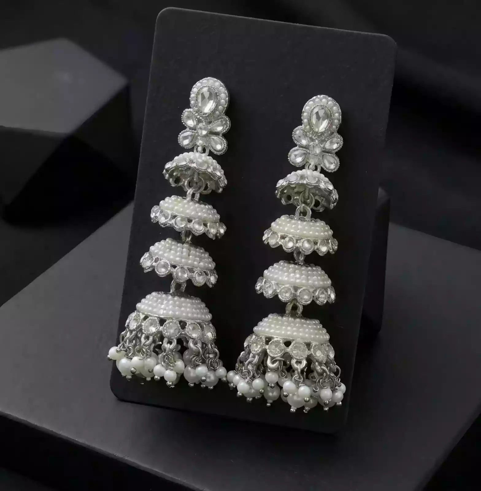 Long jhumki earrings