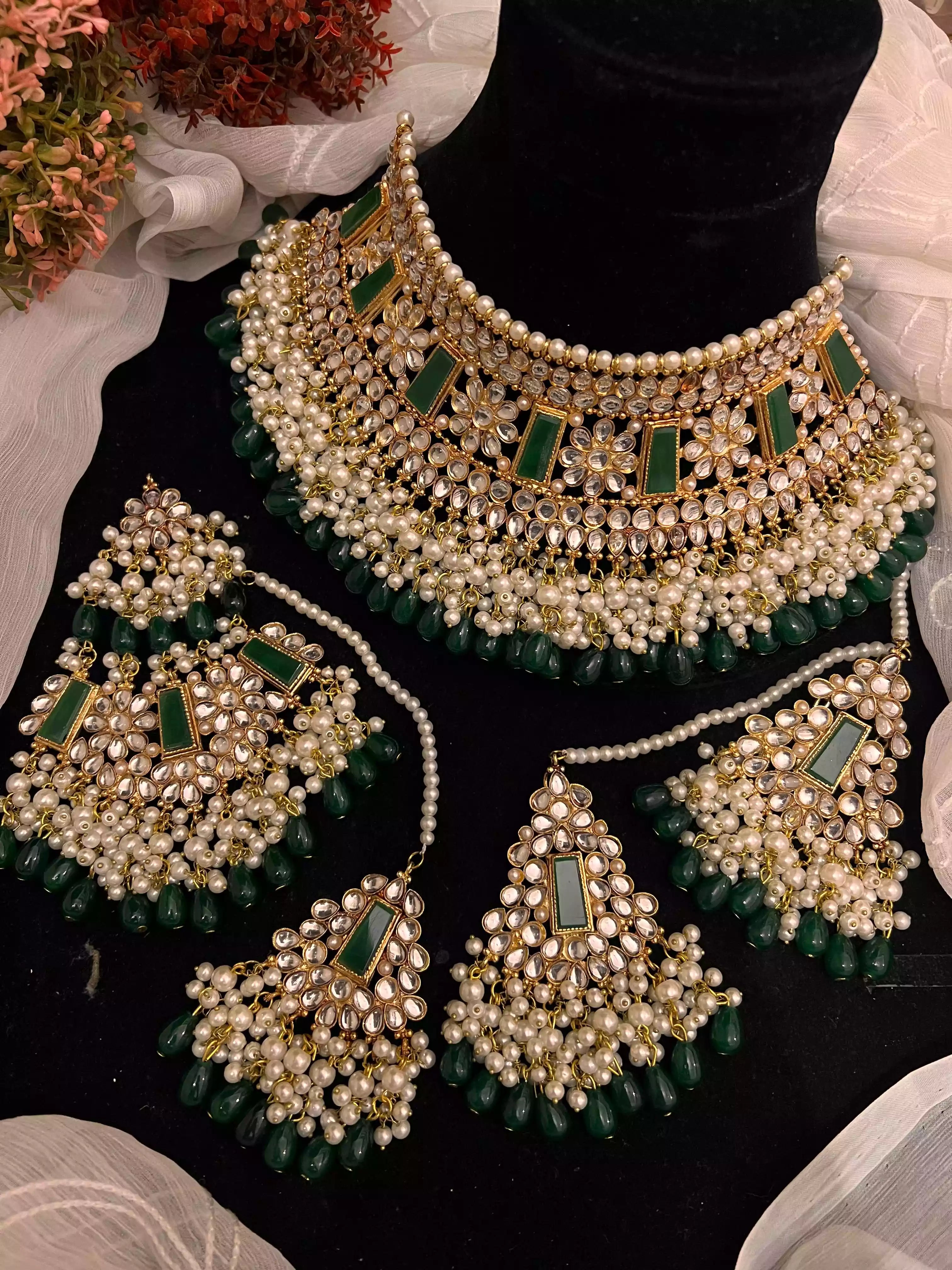 Heavy kundan bridal set