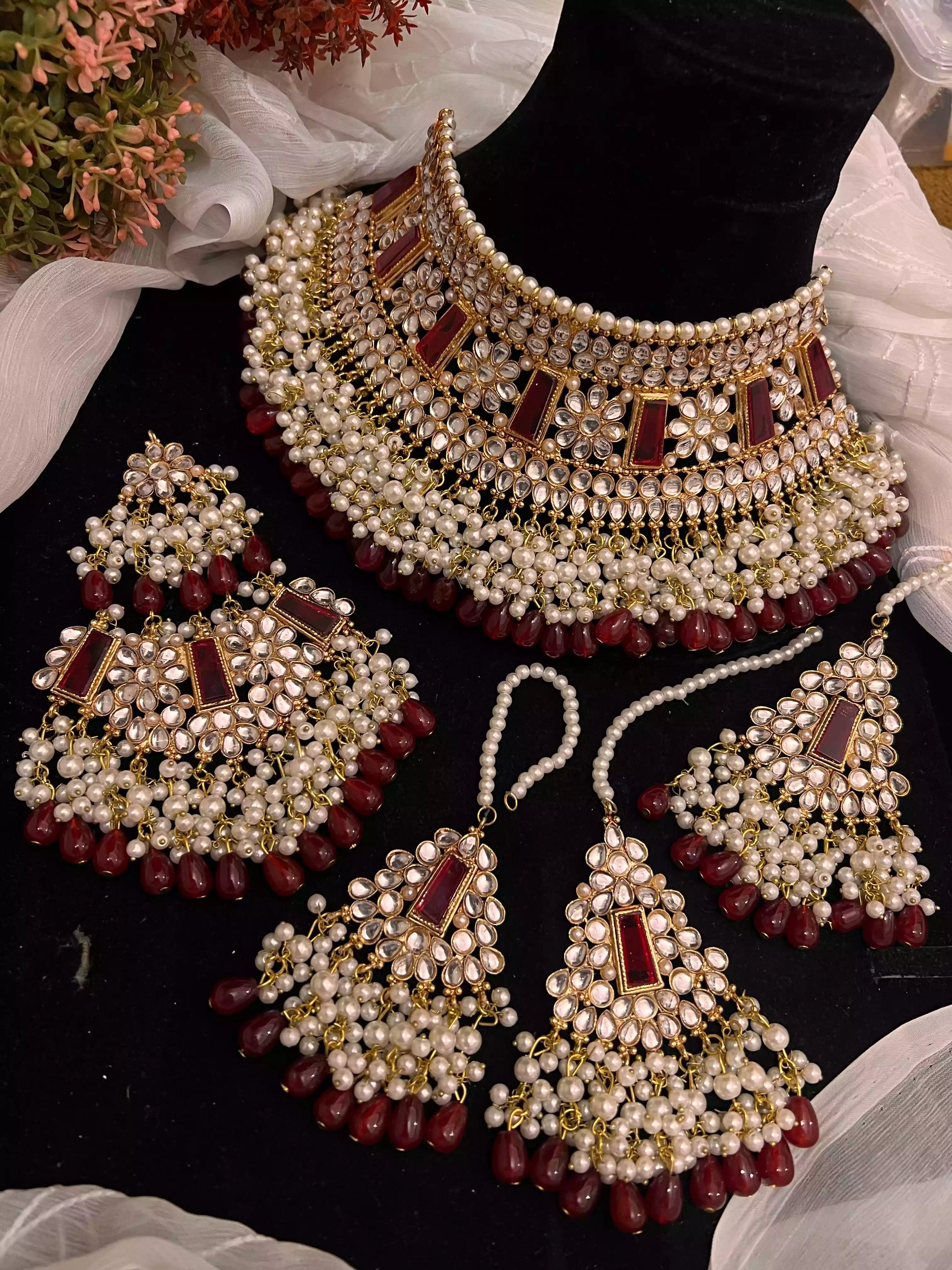 Heavy kundan bridal set