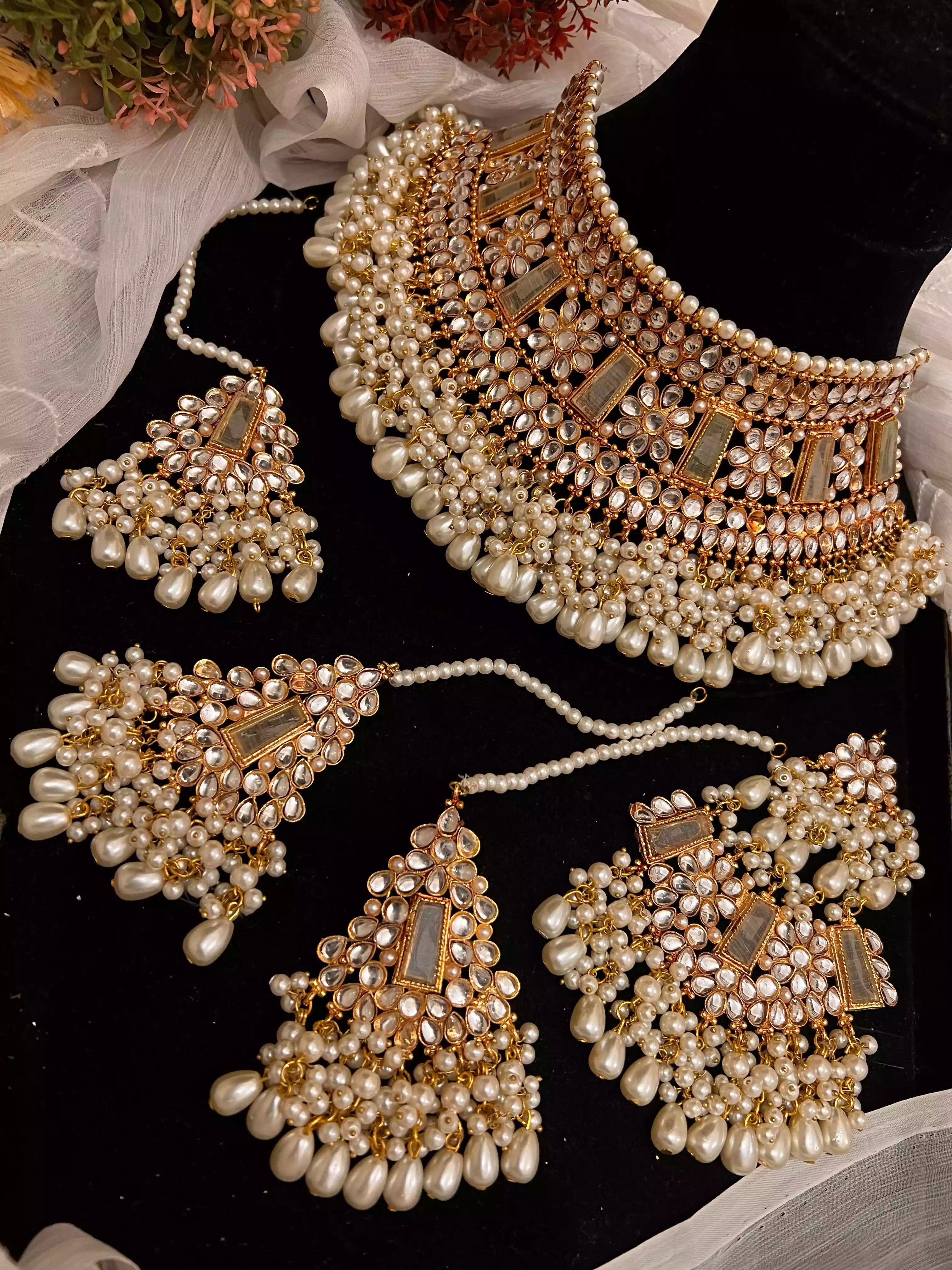 Heavy kundan bridal set