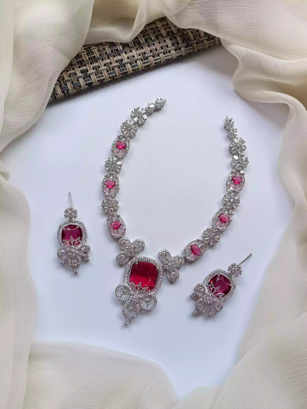 American diamond necklace set