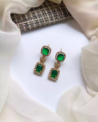 AD zircon earrings