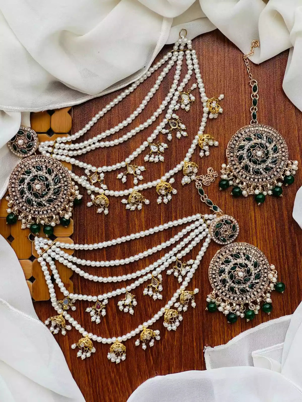 Zircon sahara earrings teeka