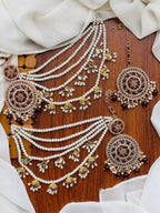 Zircon sahara earrings teeka
