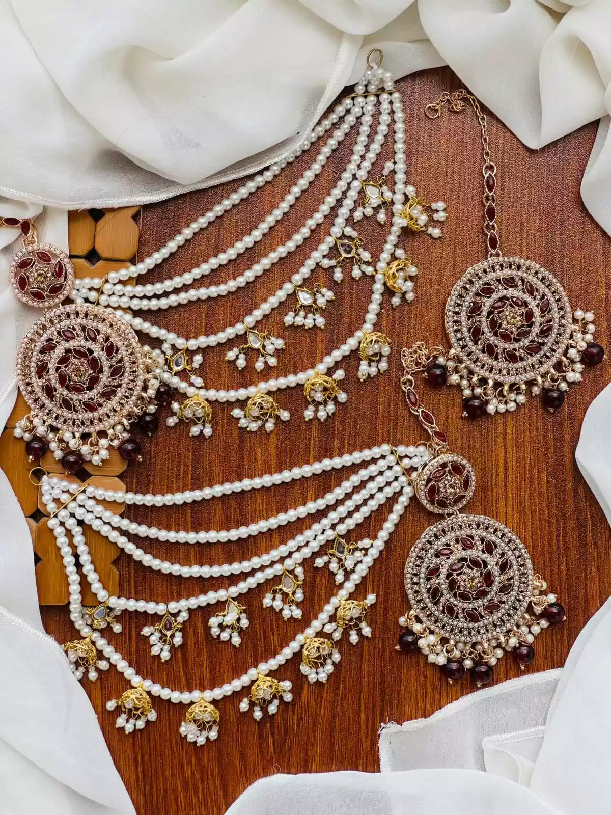 Zircon sahara earrings teeka