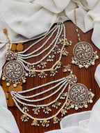 Zircon sahara earrings teeka