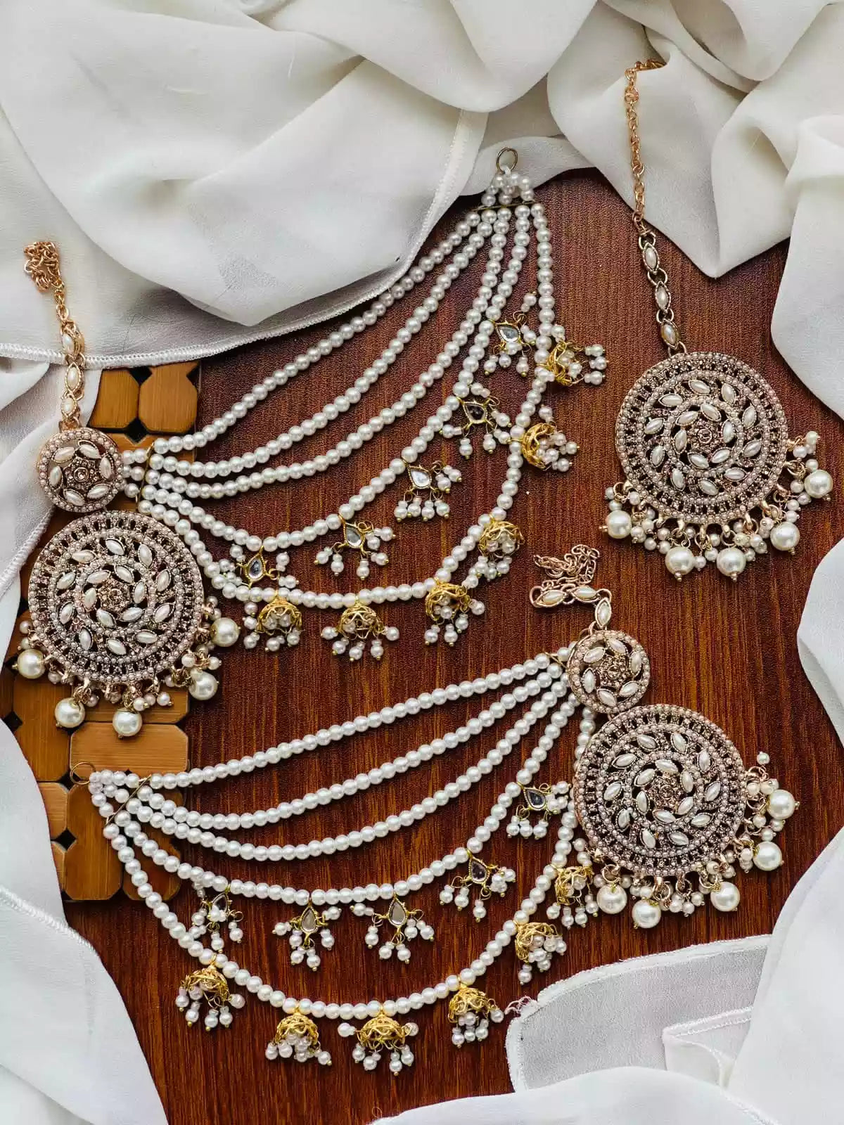 Zircon sahara earrings teeka