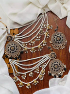Zircon sahara earrings teeka