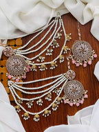 Zircon sahara earrings teeka