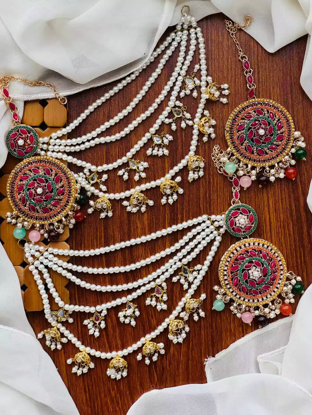 Zircon sahara earrings teeka