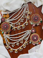 Zircon sahara earrings teeka