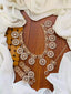 Zircon necklace set with teeka
