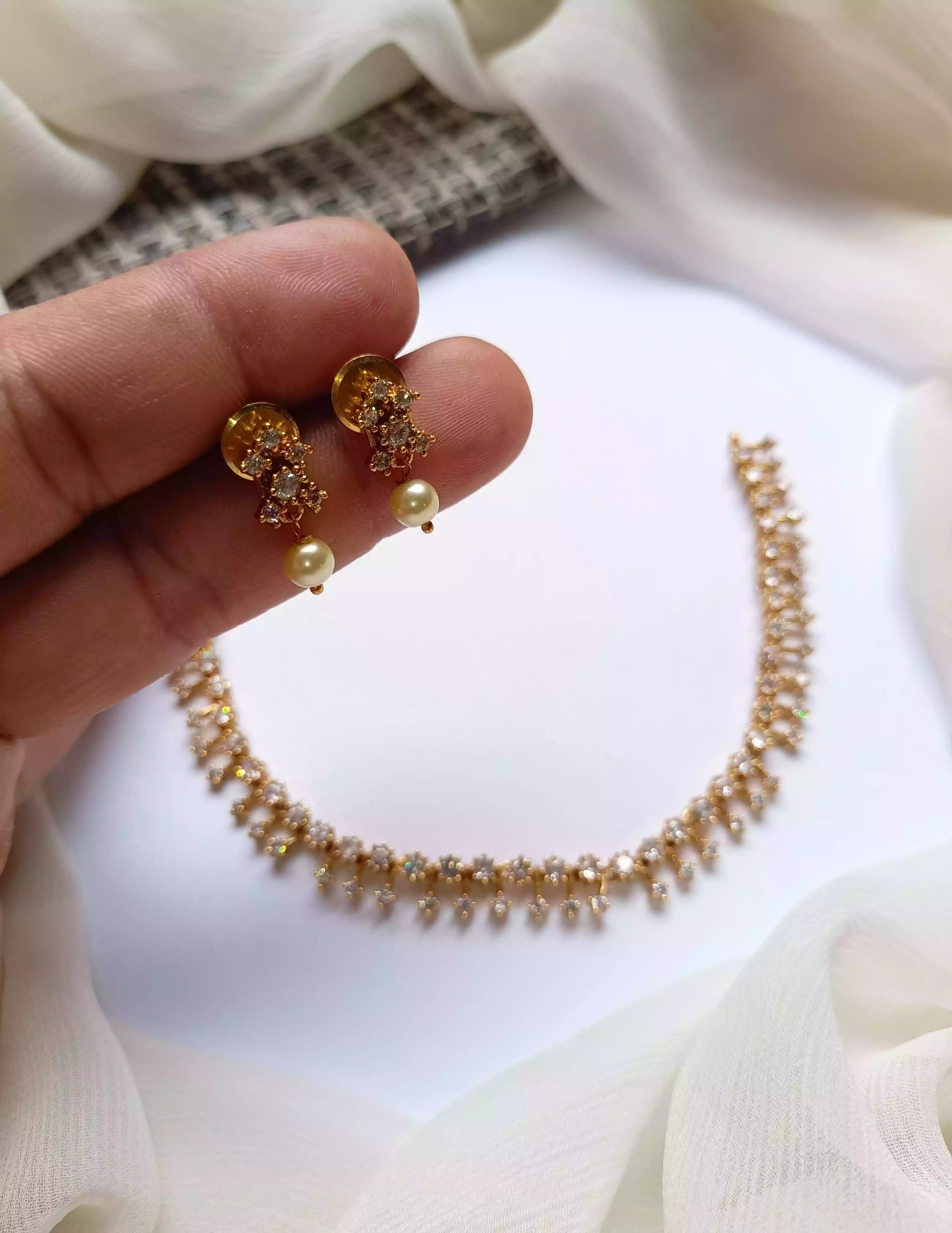 Zircon necklace set