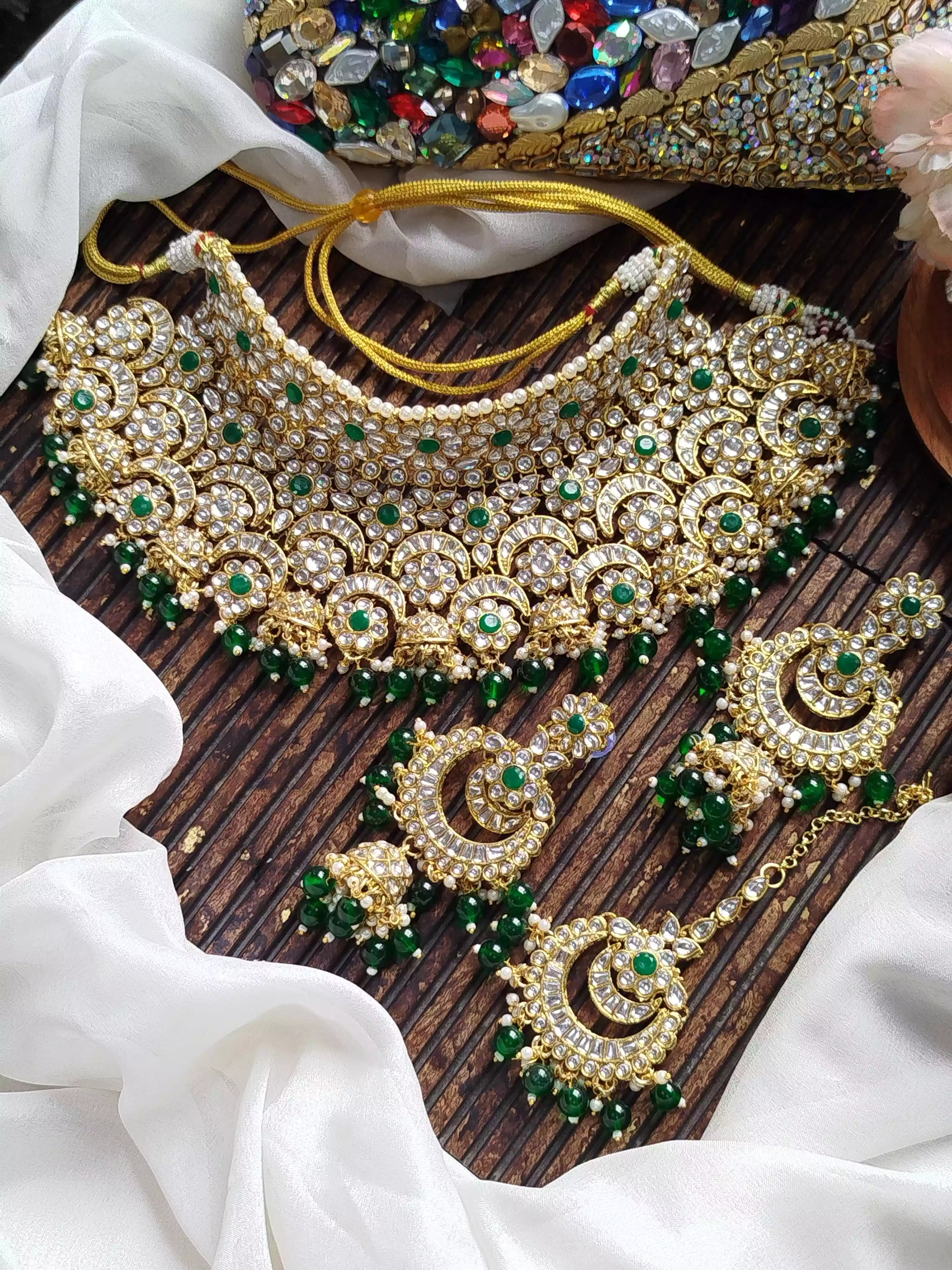 Indian kundan bridal set