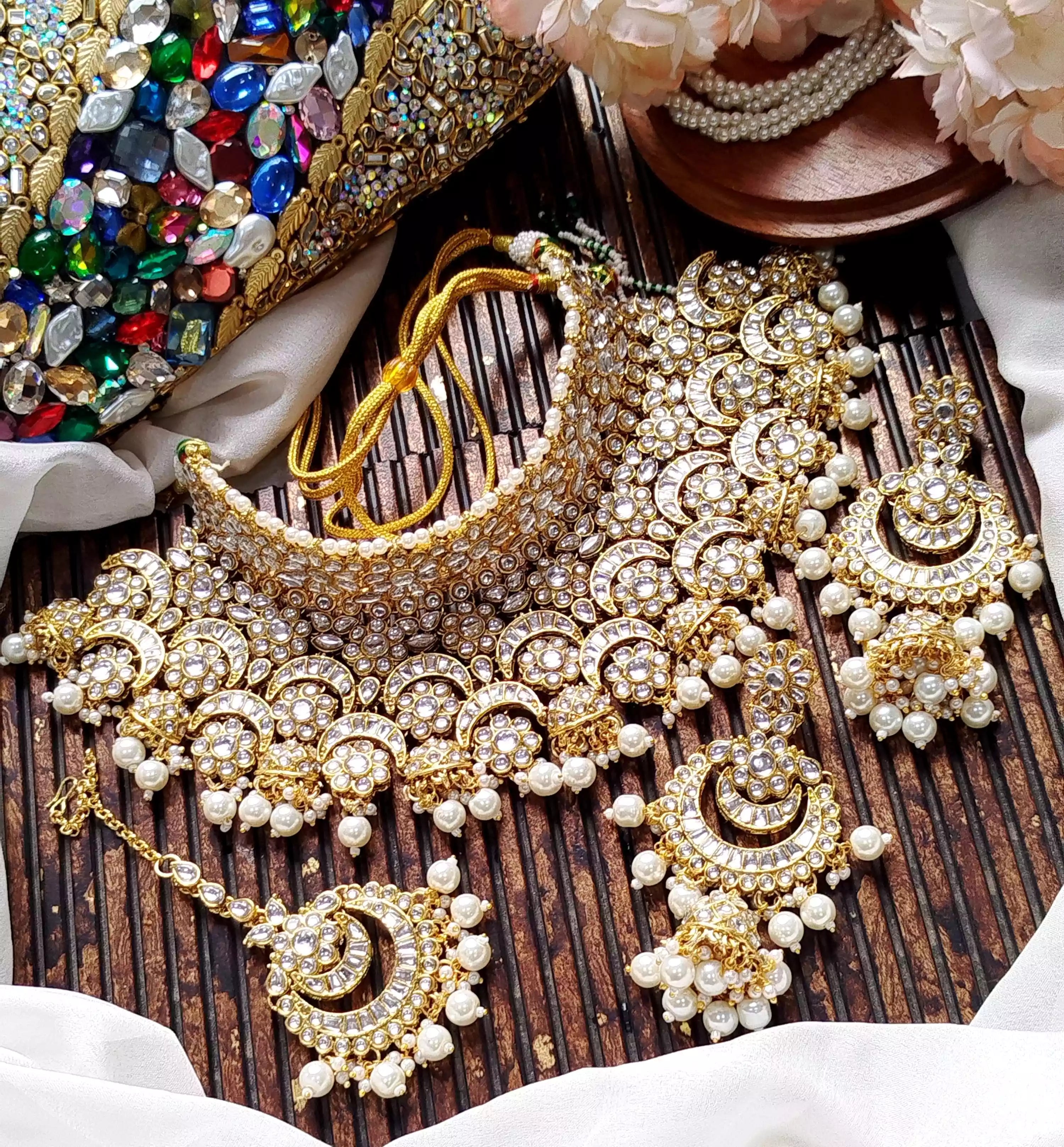 Indian kundan bridal set