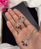 AD zircon pendant set