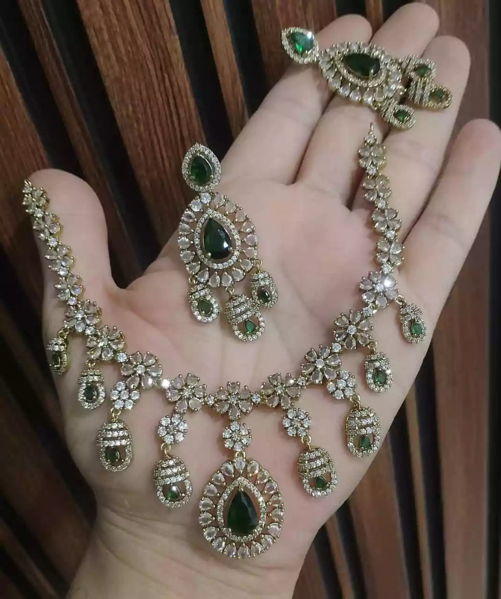 American diamond necklace set