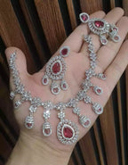 American diamond necklace set
