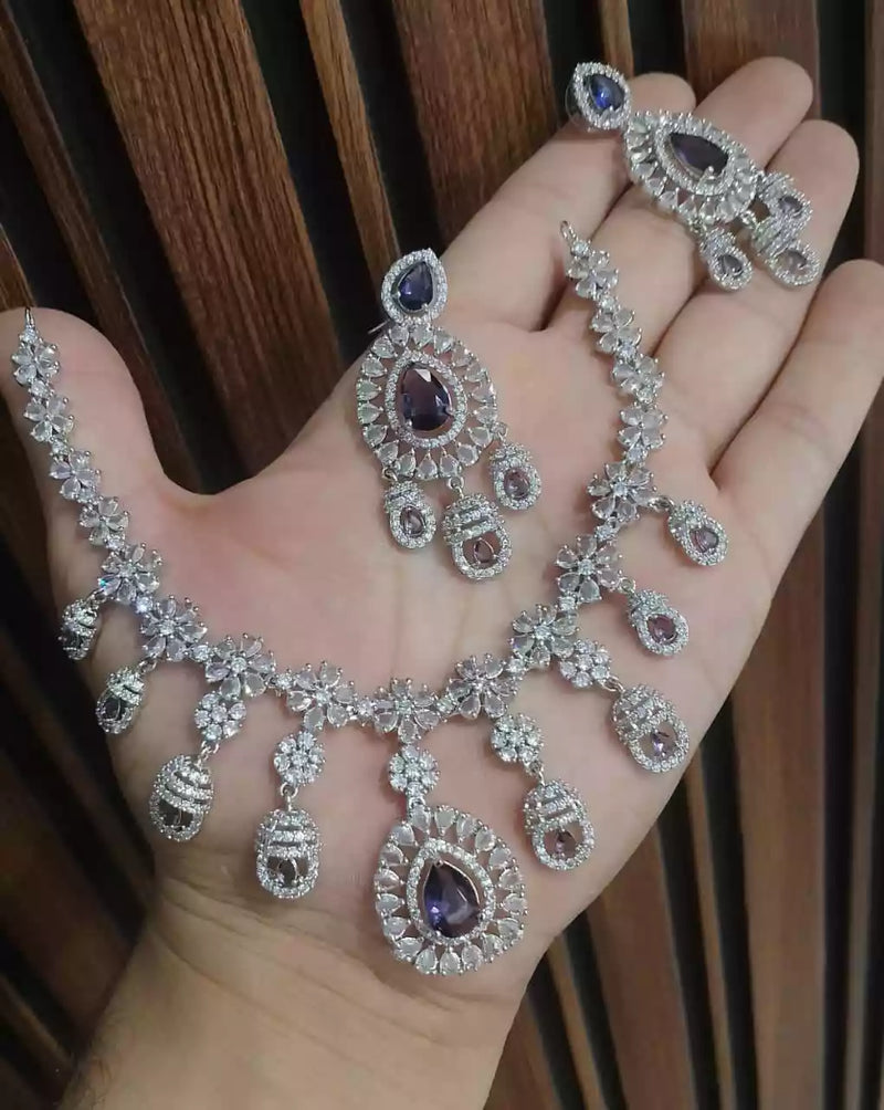 American diamond necklace set