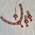 Turkish floral necklace set