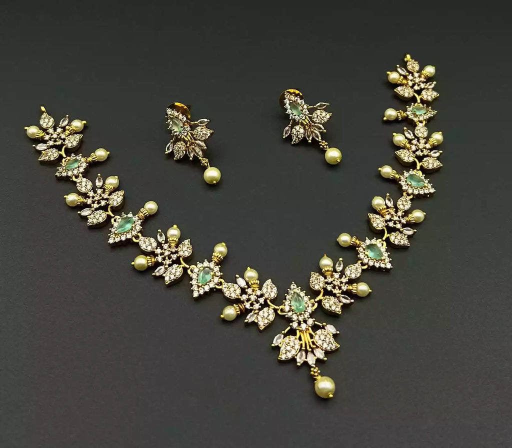 Turkish zircon necklace set