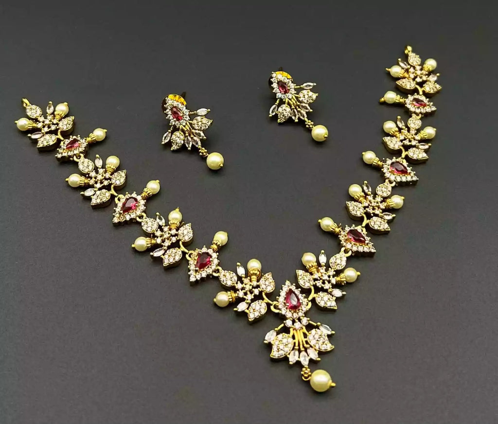 Turkish zircon necklace set