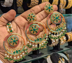 Noratan earrings with teeka