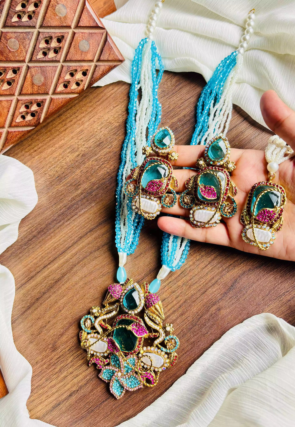 Turkish maala set with teeka